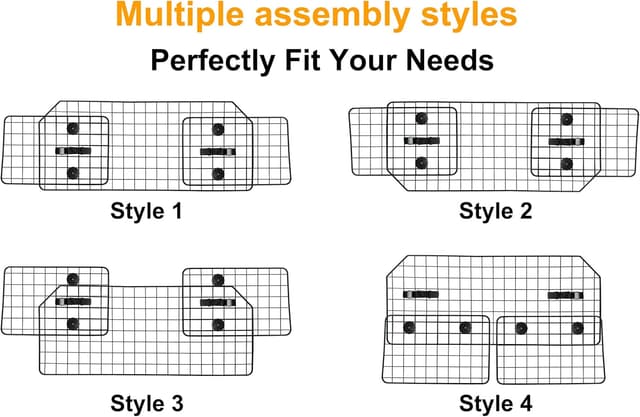 Thumbnail 5 de NOAMOO 96,5–167,5 cm Barrière voiture pour chiens