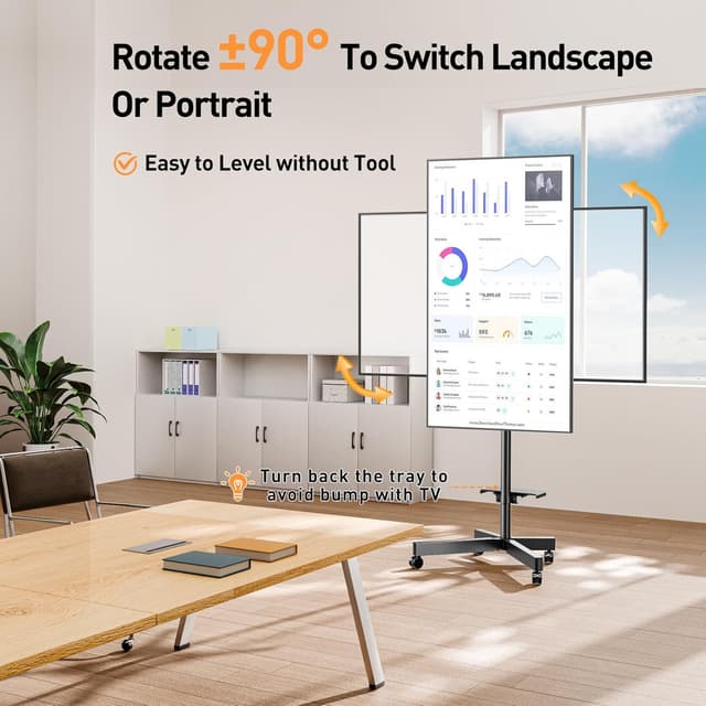 Detalle de ELIVED EV2114B TV stand for 23–60 inch, 35 kg