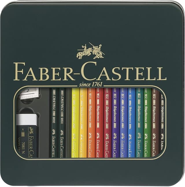 Thumbnail 6 de Faber-Castell 110024 Estuche Metal con 24 Lápices Polychromos 🎨
