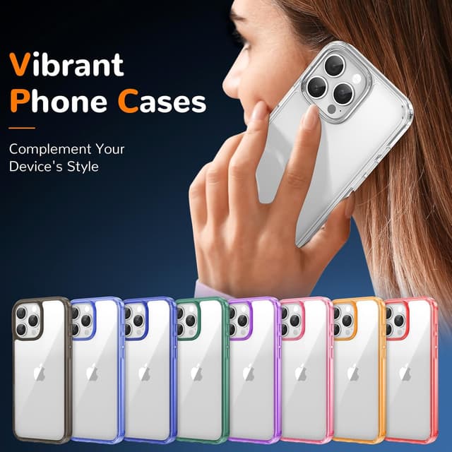 Detalle de iPhone 16 Pro Max clear TPU case