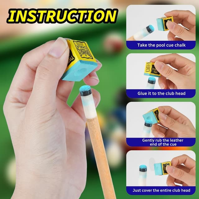 Thumbnail 2 de flintronic Snooker Chalk 12 pcs — pool cue chalk 🎱