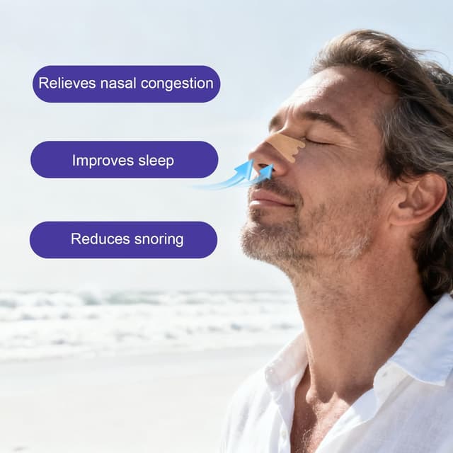Thumbnail 4 de Tiras nasales antironquidos 120 uds para dormir y deporte