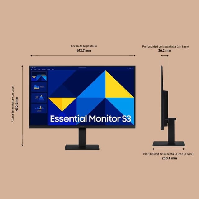 Detalle 2 de Samsung S27D304GAU monitor 100Hz