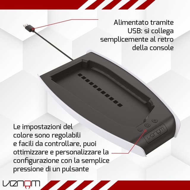 Detalle de Venom Console Stand LED PS5 Slim