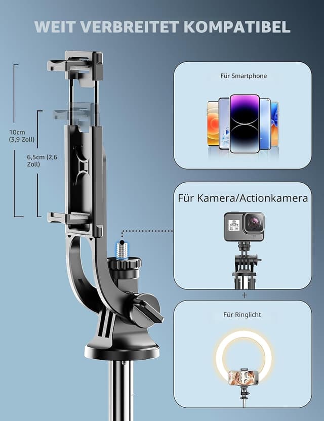 Detalle 2 de Handy Stativ 180 cm