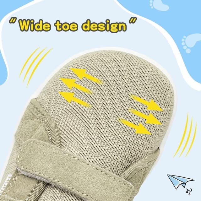 Detalle 1 de HOBIBEAR Kinder Barfußschuhe Breite Zehenbox