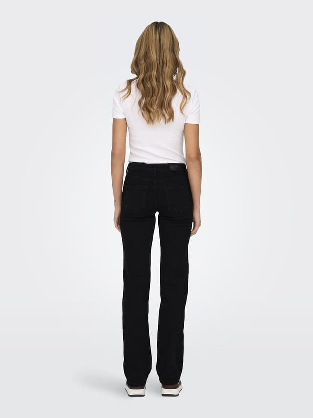 Thumbnail 4 de ONLY ONLBLUSH Straight-Fit Jeans Mittlere Taille