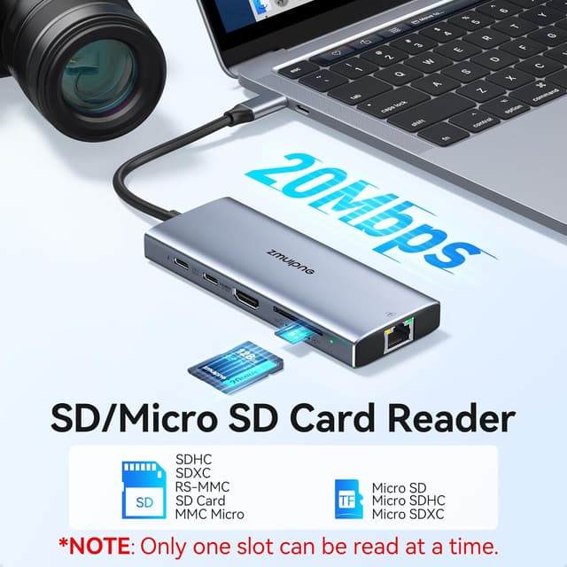 Thumbnail 6 de 10-in-1 USB C Hub with 100W PD and Ethernet