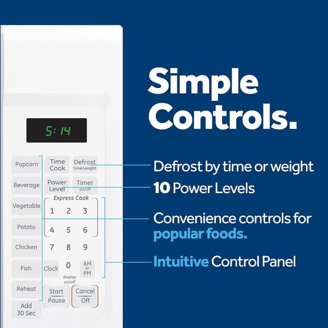 Detalle 2 de Countertop Microwave Oven 1.4 cu. ft 1100W