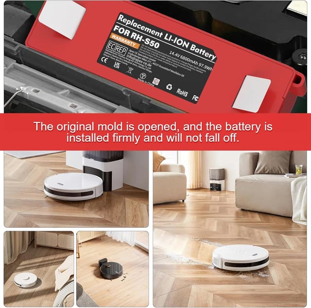 Thumbnail 6 de GGiking Akku für Xiaomi Roborock 14,4V 6800 mAh