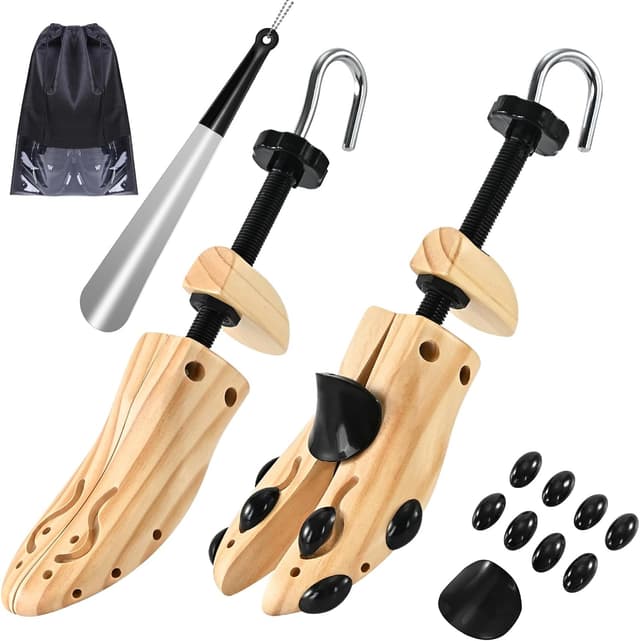 Imagen de JJDPARTS Schuhspanner aus Buchenholz – 4-Wege Schuhdehner für Herren & Damen, mit Schuhlöffel en OfertitasTOP