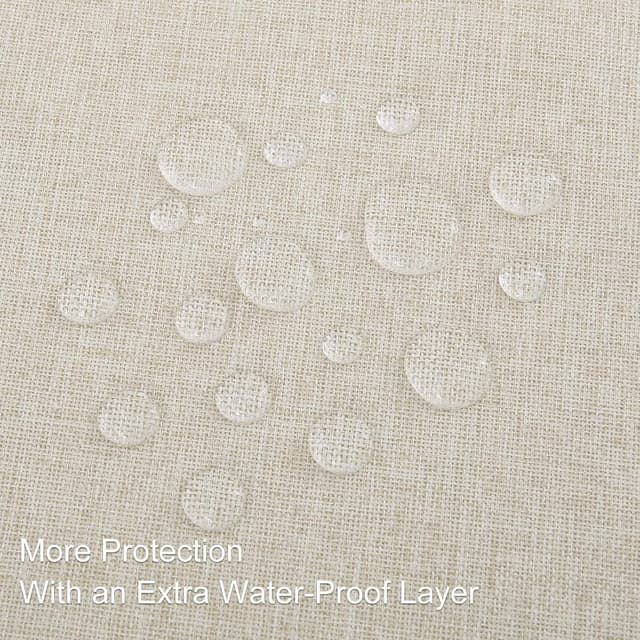 Thumbnail 3 de Homaxy Leinenoptik Tischdecke 100x140 cm Abwaschbar