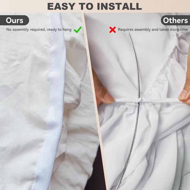 Detalle 2 de Ginkago Groß Betthimmel Baldachin für Kinderbett