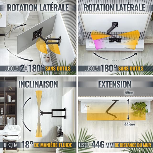 Thumbnail 2 de RICOO S1022 support TV 27-55"