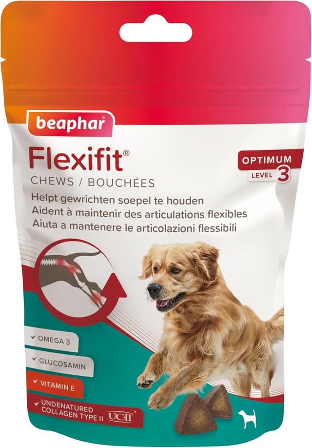 Detalle de Beaphar Flexifit – Bouchées Articulations pour chiens (niveau 3, 175 g)