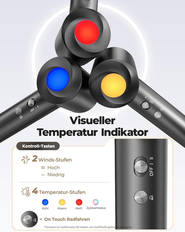 Detalle de Ionen Föhn mit Diffusor 1500W 150.000 U/min