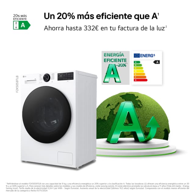 Thumbnail 4 de LG F2X50S9TLB lavadora 9 kg