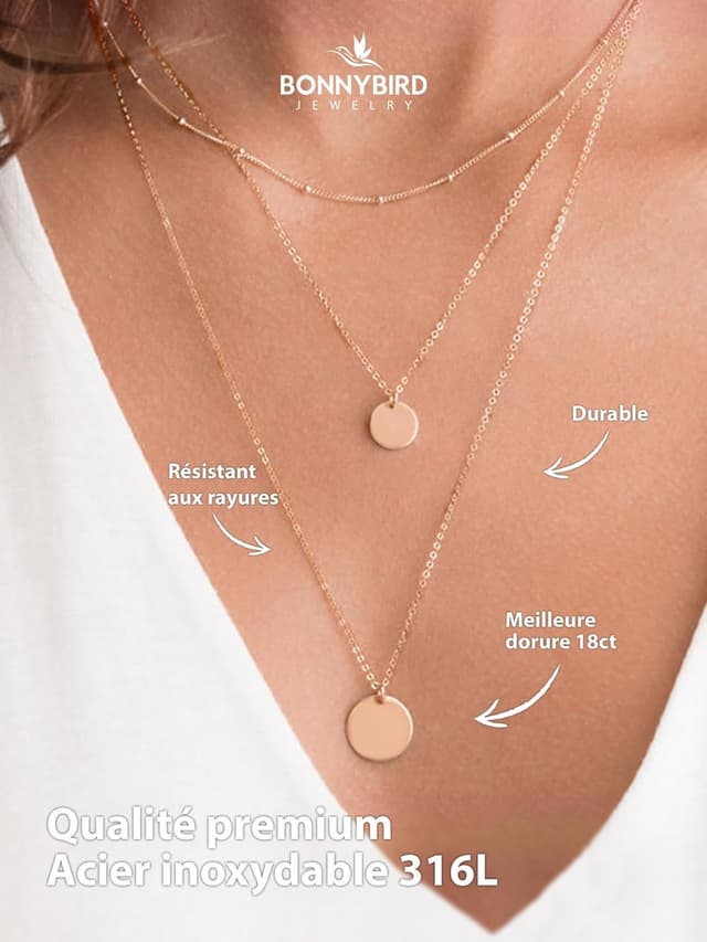 Detalle 2 de BONNYBIRD Collier Multirang 38‑45 cm