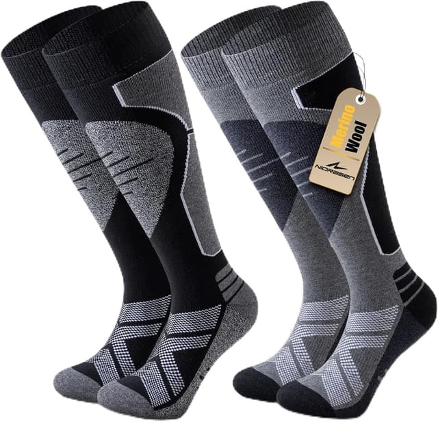 Detalle de Chaussettes de ski laine mérinos 30 %