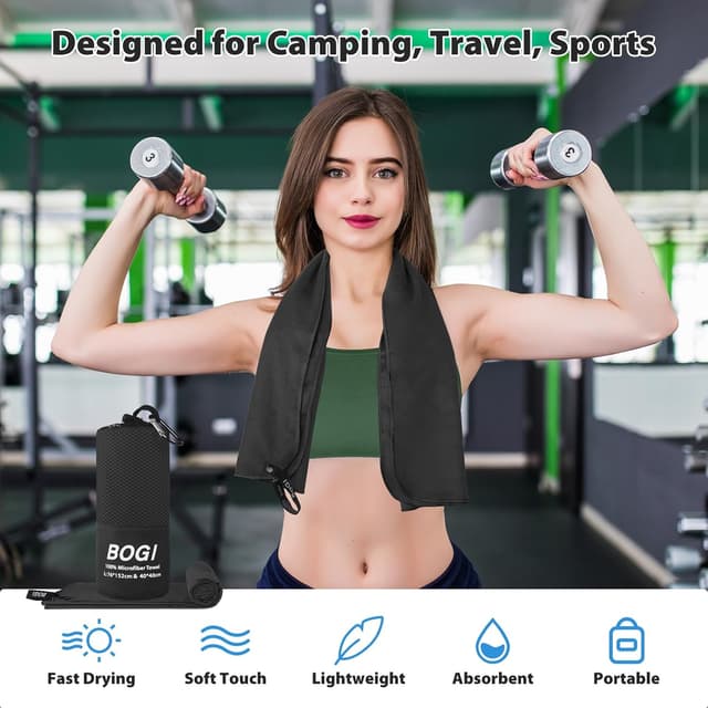 Thumbnail 4 de BOGI Microfibre Travel Quick Dry Towel 🏖