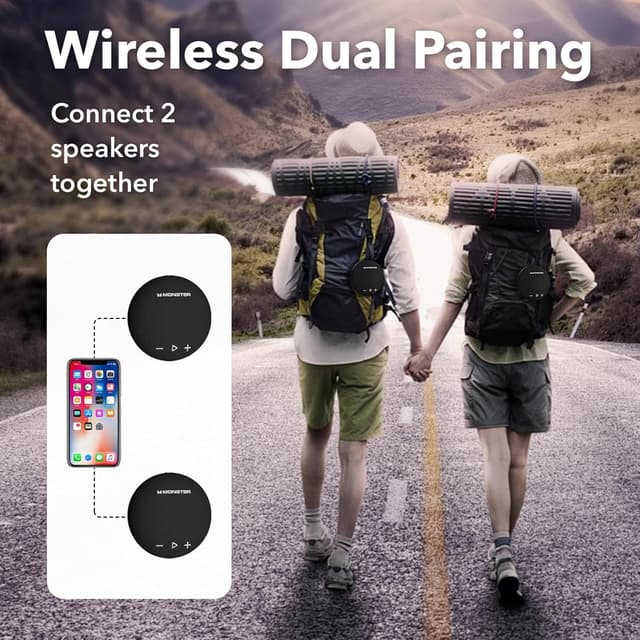 Thumbnail 4 de Monster Bluetooth Speaker IPX8 Waterproof Speaker