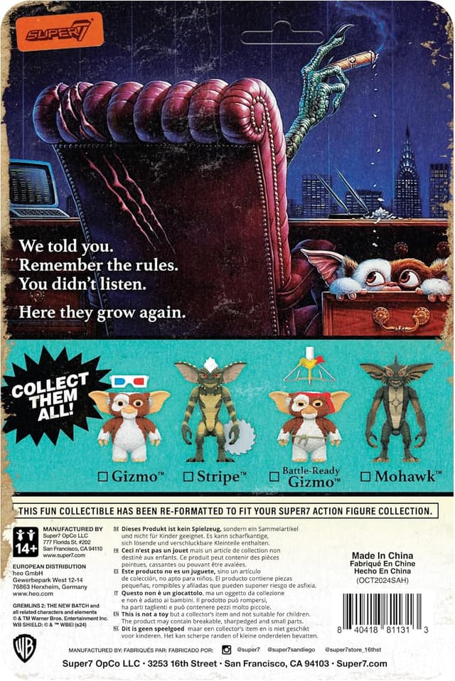 Detalle 2 de Super7 Reaction Figure Gremlins 2 Mohawk (3.75")