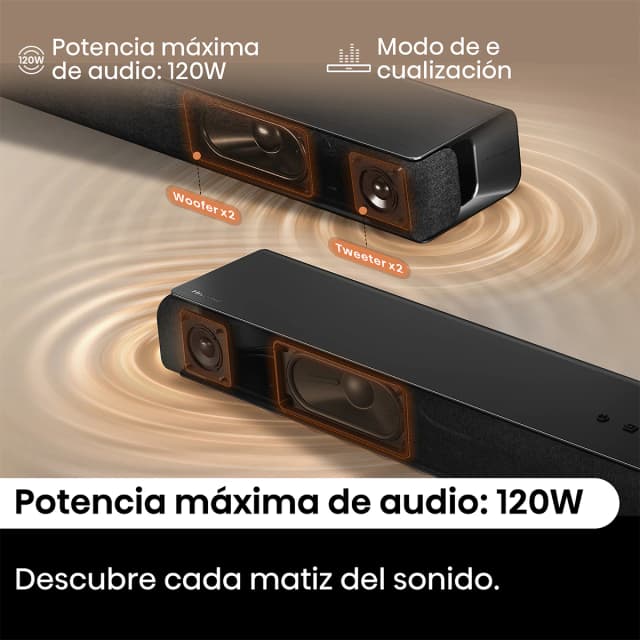 Thumbnail 5 de Hisense HS1000 Barra de sonido 2.0 Dolby Digital Plus 120 W