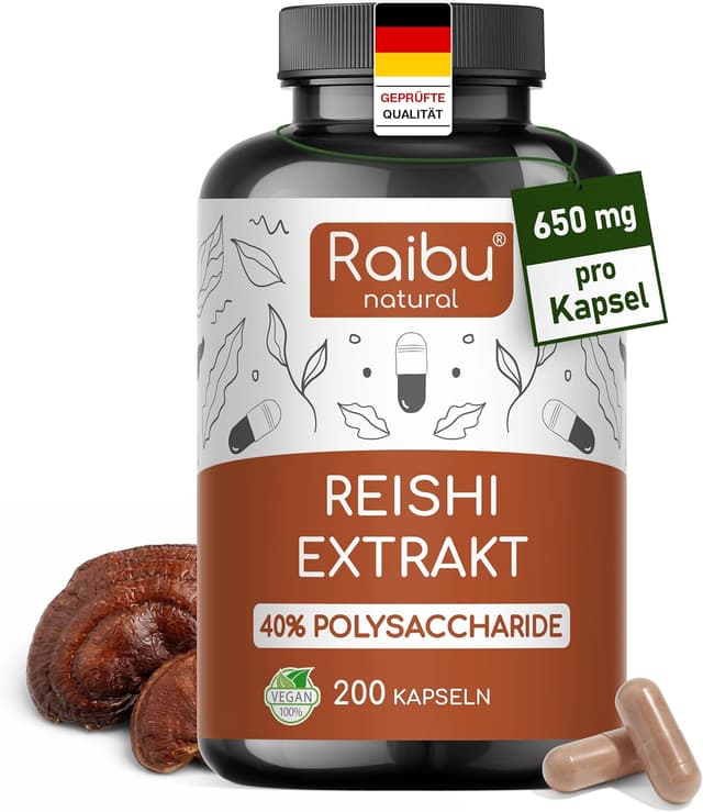 Detalle de Raibu Reishi Kapseln Hochdosiert 650 mg