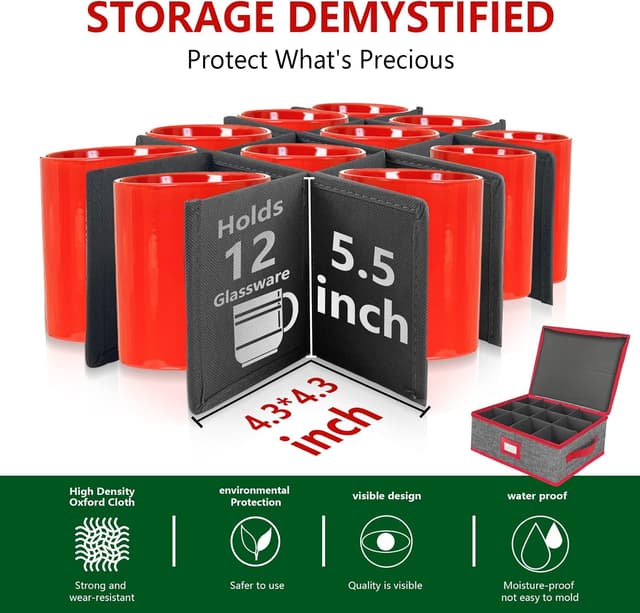 Detalle de VERONLY Tassenhalter 12 Fächer Grau