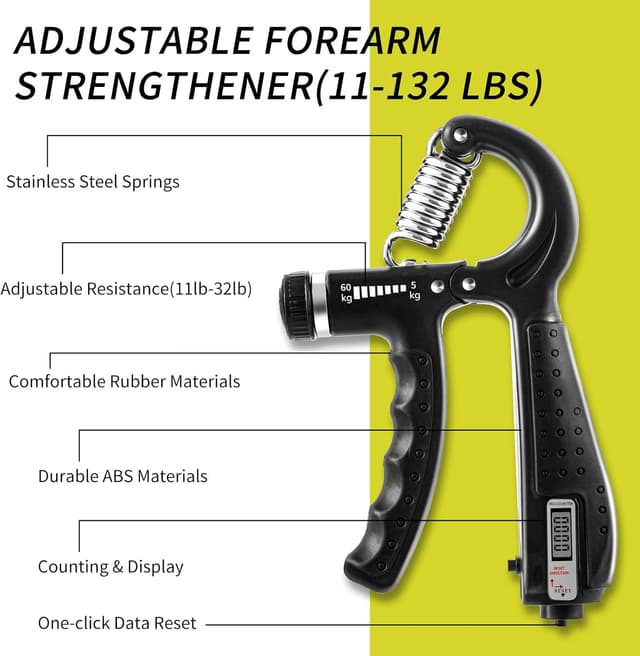 Detalle de UK Hand Gripper 7PCS grip strength kit 💪