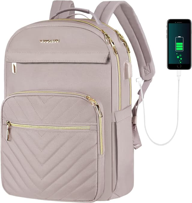 Imagen de VANKEAN 17.3 Inch Laptop Backpack Pink 17.3 en OfertitasTOP