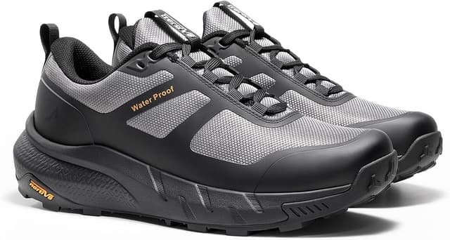 Detalle de NORTIV 8 Scarpe Trekking Impermeabili da Uomo leggere con suola antiscivolo e supporto plantare