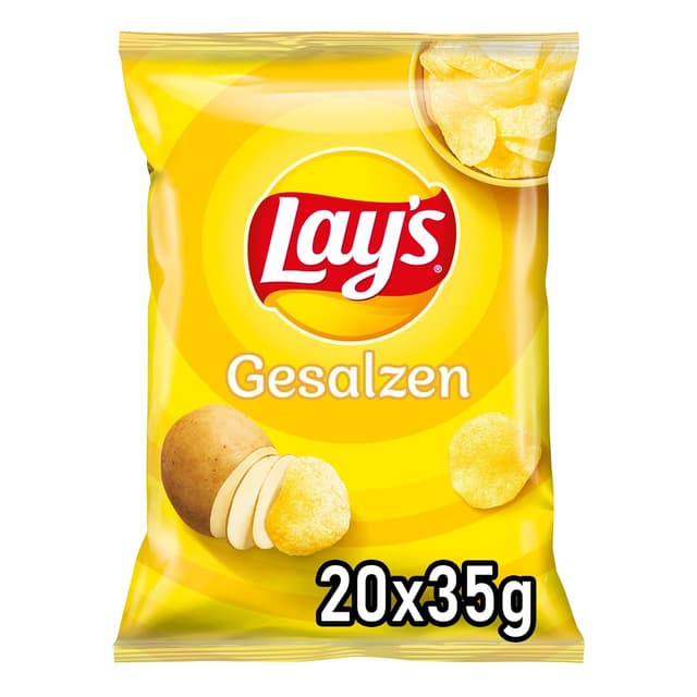 Detalle de Lays Gesalzen Kartoffelchips 20Ă35 g đ