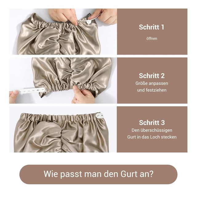 Thumbnail 5 de LaCourse Seidenhaube 22 Momme verstellbar 💤