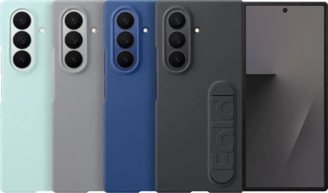 Thumbnail 6 de Samsung Galaxy Z Fold 7 Backcover aus Silikon in Grau – Schutz für Fold7 mit Aussparungen