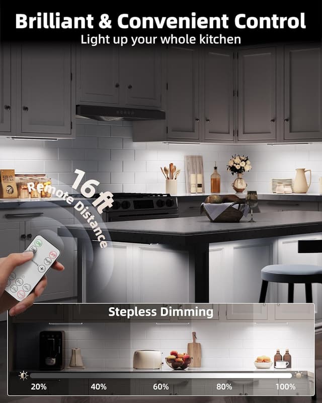 Thumbnail 4 de EZVALO 5-Pack Under Cabinet LED Lights 2400mAh