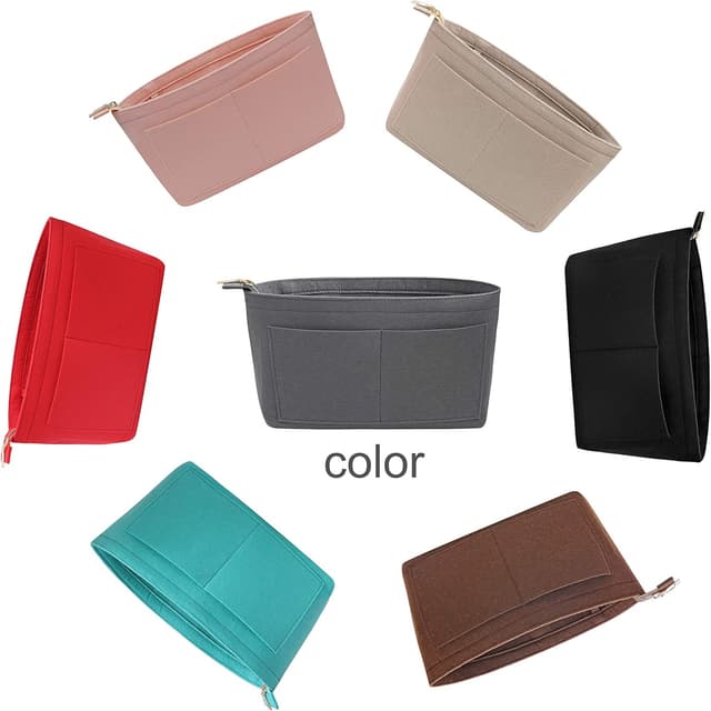 Thumbnail 6 de Soyizom felt handbag organiser purse insert (multi-pocket) – Grey (XL)