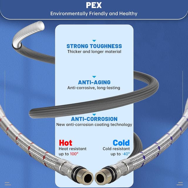 Detalle 2 de DAYONE Küchenarmatur mit ausziehbarer Brause – Hochdruck-Spültischarmatur mit 2 Modi