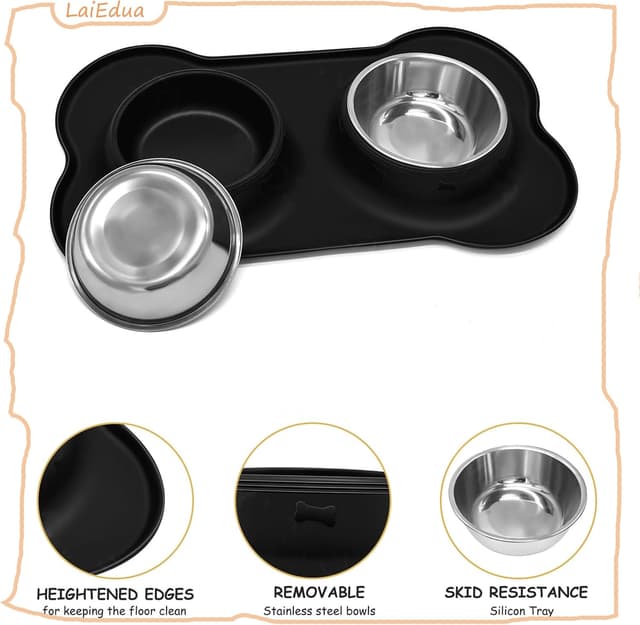 Thumbnail 2 de Dog Bowls Puppy Bowl with Mat Tray