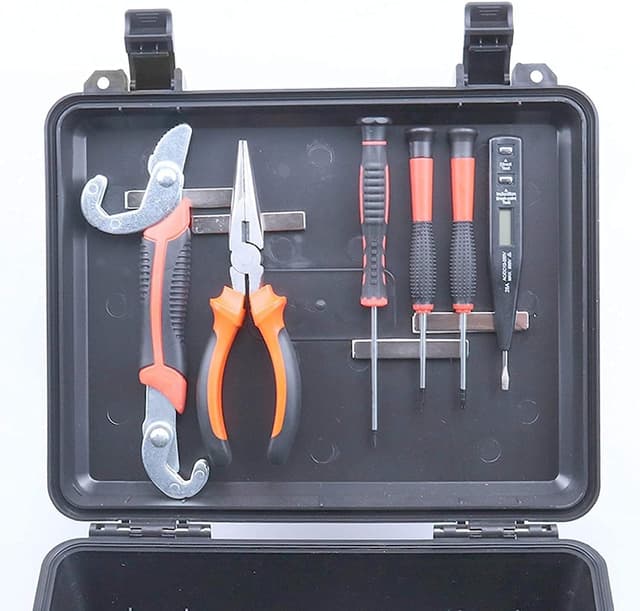 Detalle de FINDMAG Stark-Neodym-Magnete mit doppelseitigem Klebeband, 8er-Set (60 x 10 x 3 mm)