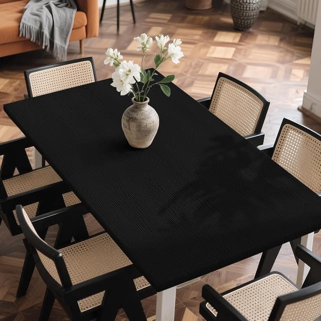 Thumbnail 2 de Hode Black Wood Vinyl Wrap 30x200cm self-adhesive roll 🧻