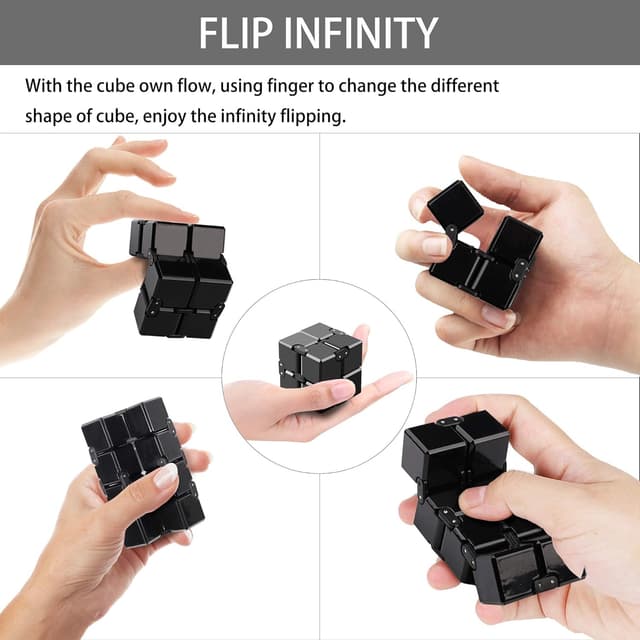 Detalle 2 de Funxim Infinity Cube fidget toy for stress relief