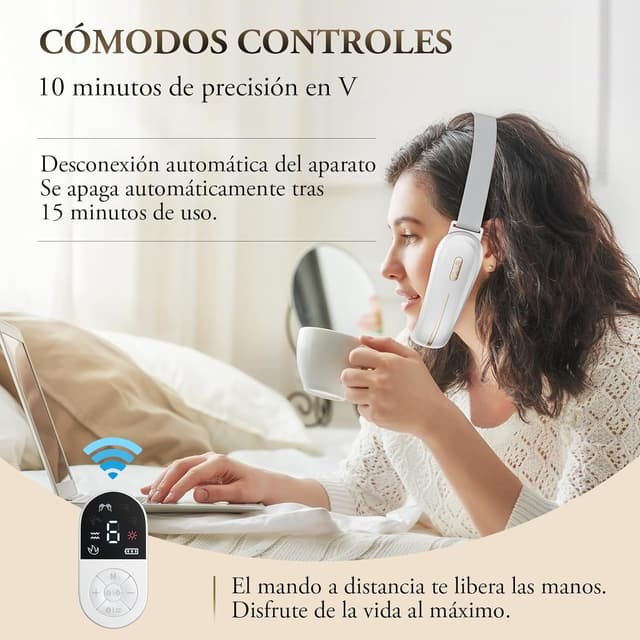 Detalle 2 de ANLAN Papada Lifting V-Face EMS Masajeador Facial Reafirmante Fototerapia 💆♀