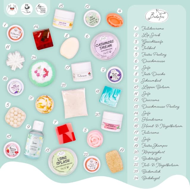 Thumbnail 5 de Calendario dell'Avvento BadeFee Schiaccianoci 24 prodotti