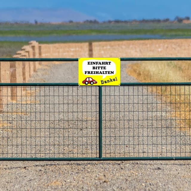 Thumbnail 5 de Goodvian Einfahrt Schild 20x30 cm Gelb Reflektierend