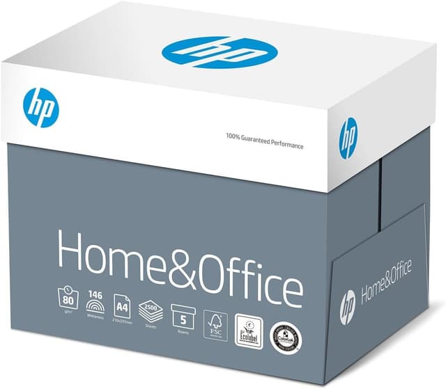 Detalle de Papier multifonction HP Home and Office blanc A4 80 g/m² (carton de 5 × 500 feuilles)