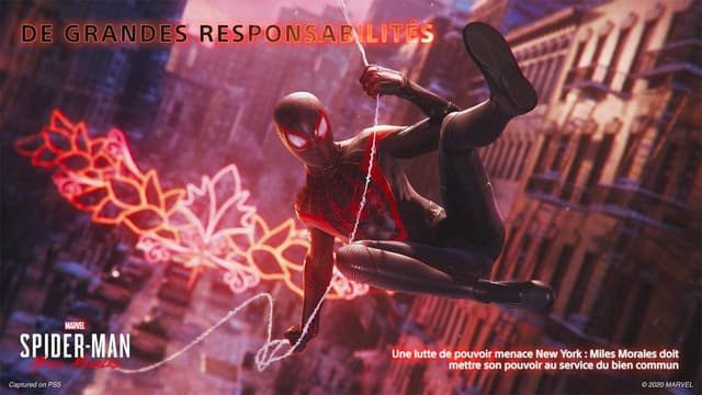 Detalle 2 de Sony Marvel’s Spider-Man : Miles Morales sur PS5 – Édition Standard physique (CD), en français