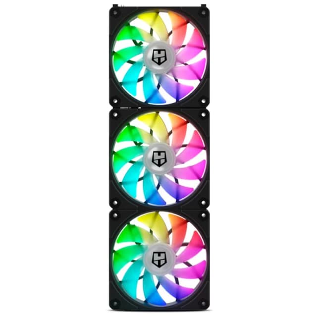 Detalle de Nox Hummer Easy Link ARGB — 3x120 mm ventiladores 🖥