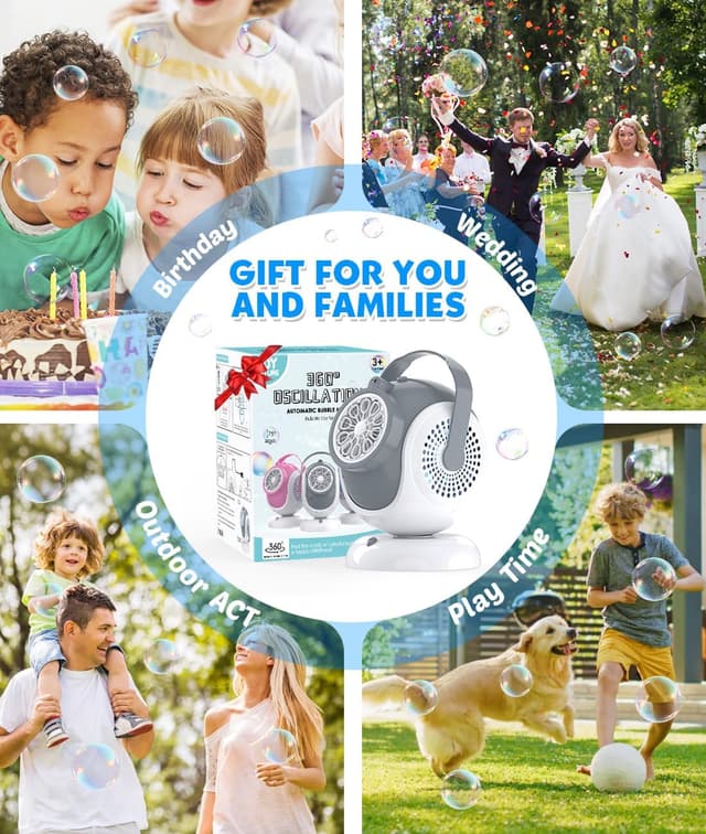 Thumbnail 4 de Rechargeable Bubble Machine with 360° Rotation