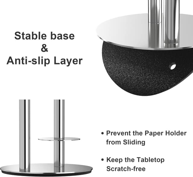 Detalle de Porta carta igienica in acciaio inox con dispenser per 3 rotoli